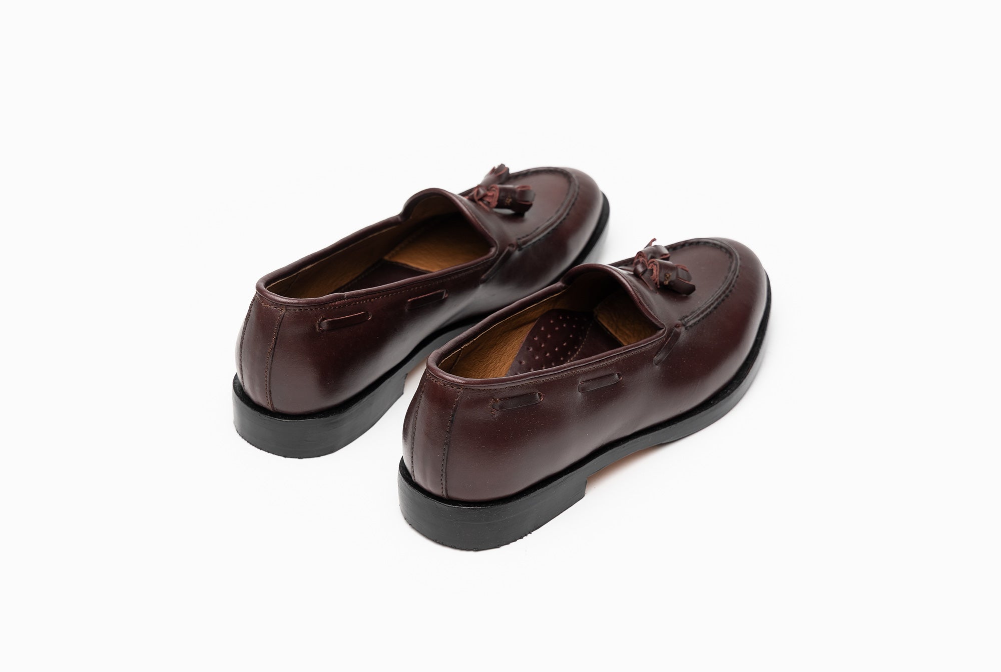 The Bonnie Tassel Loafers - Oxblood Burgundy - Marquina Shoemaker