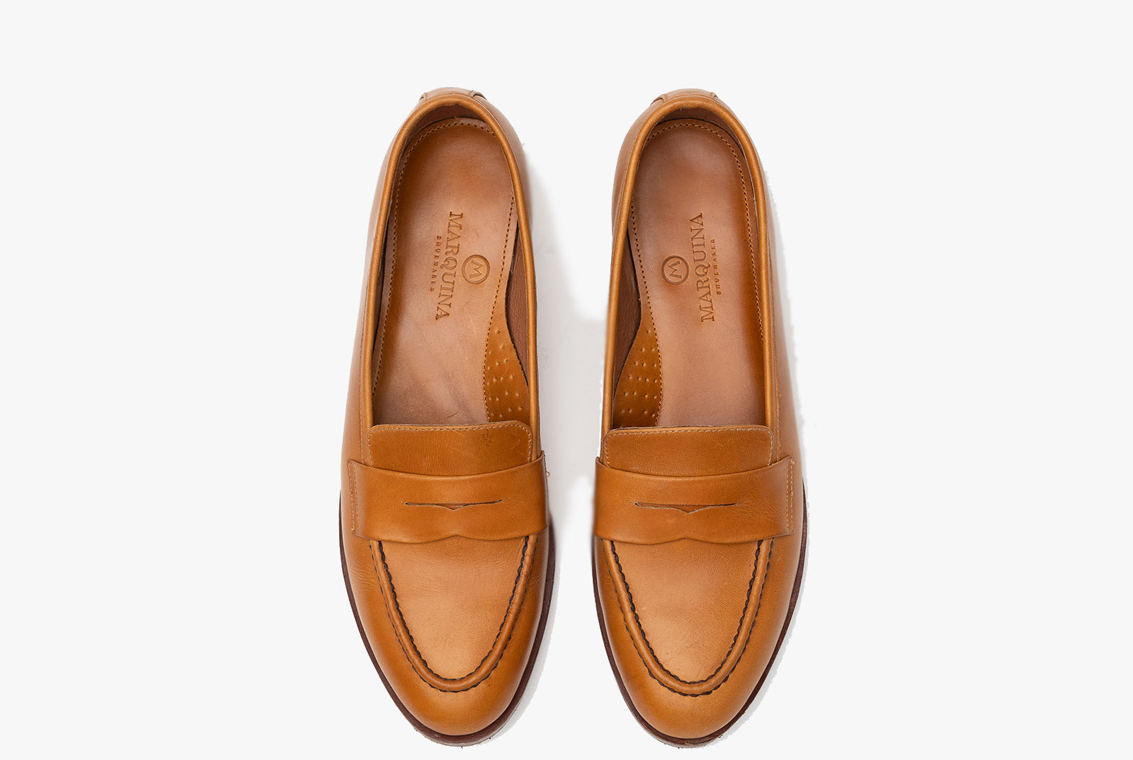 The Bonnie Penny Loafers - Cognac Tan - Marquina Shoemaker